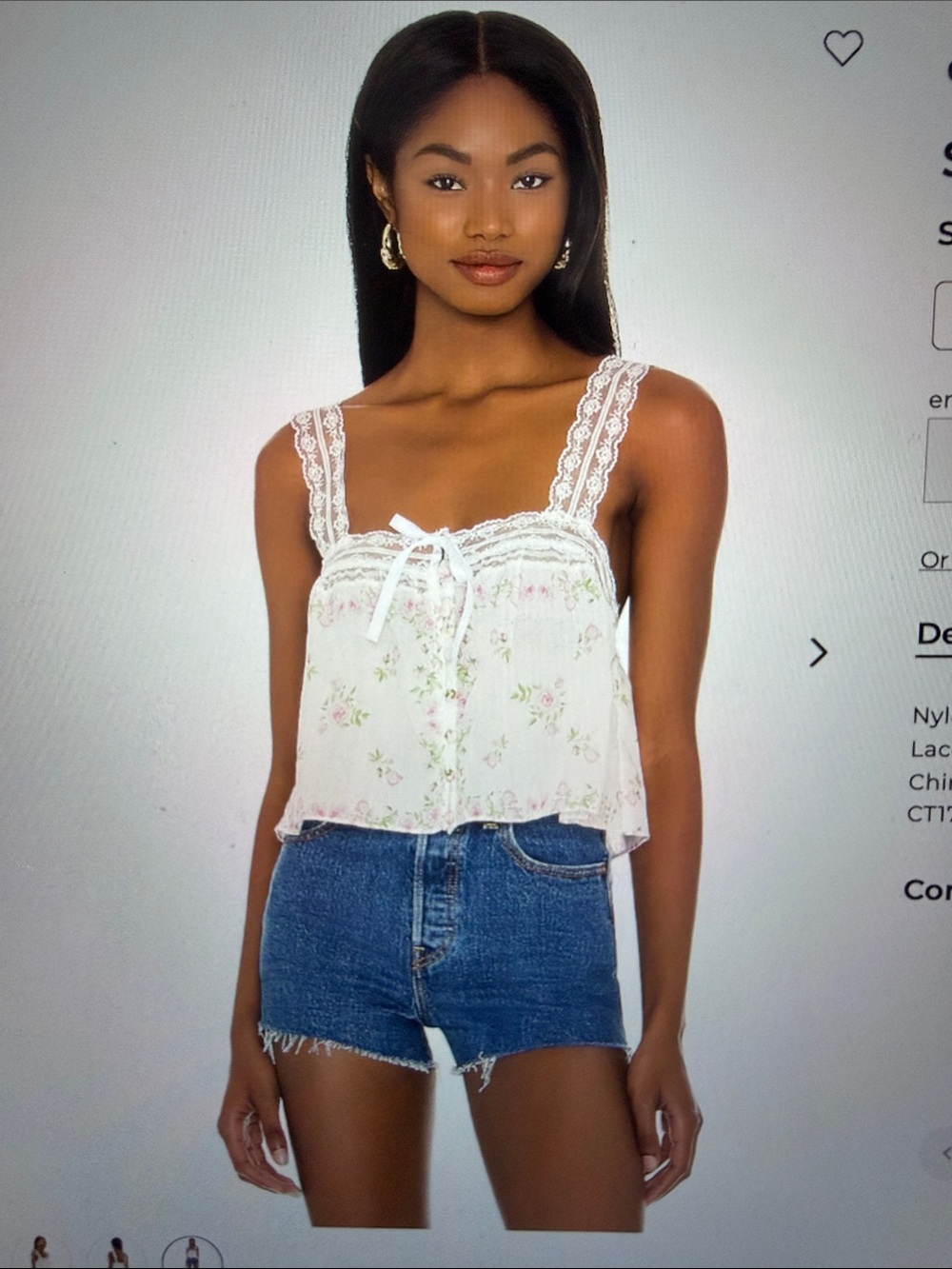 For love and lemons shea swing cami